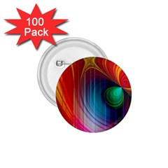 Background Color Colorful Rings 1 75  Buttons (100 Pack) 