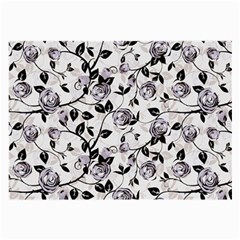 Floral Pattern Background Large Glasses Cloth