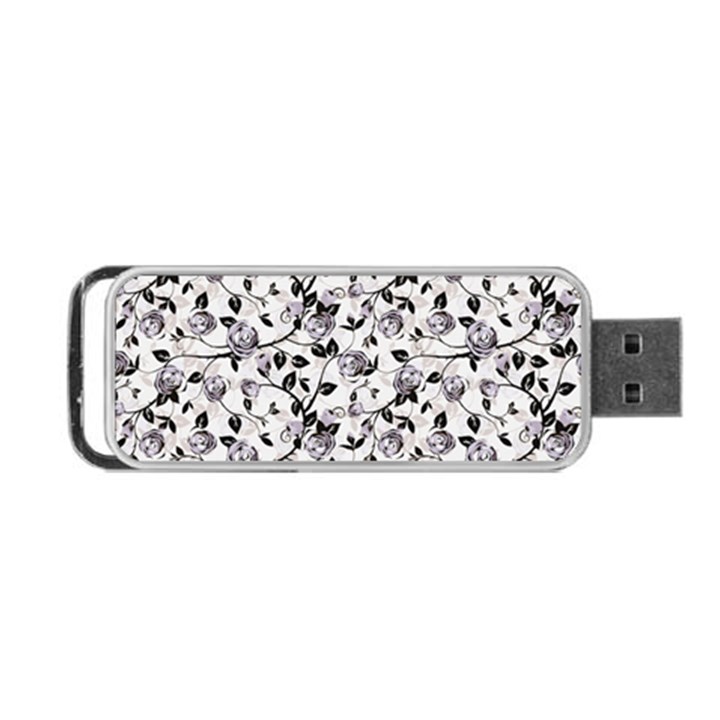 Floral Pattern Background Portable USB Flash (Two Sides)