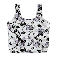 Floral Pattern Background Full Print Recycle Bag (l) by Sudhe