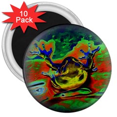 Abstract Transparent Background 3  Magnets (10 Pack) 