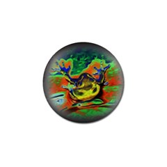 Abstract Transparent Background Golf Ball Marker by Sudhe