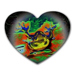 Abstract Transparent Background Heart Mousepads