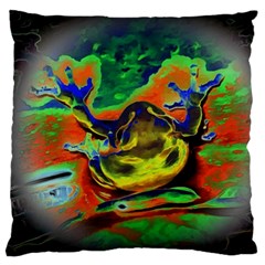 Abstract Transparent Background Large Cushion Case (two Sides)