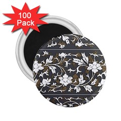 Floral Pattern Background 2 25  Magnets (100 Pack) 