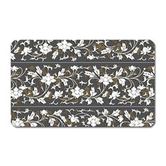 Floral Pattern Background Magnet (rectangular)