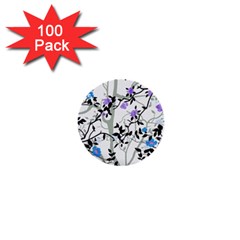 Floral Pattern Background 1  Mini Buttons (100 Pack) 