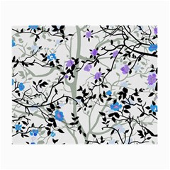 Floral Pattern Background Small Glasses Cloth