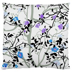 Floral Pattern Background Large Cushion Case (one Side) by Sudhe