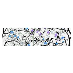 Floral Pattern Background Satin Scarf (oblong)