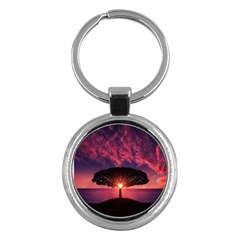 Flight Landscape Nature Sky Key Chains (round) 