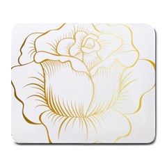 Golden Rose Stakes Large Mousepads by Sudhe