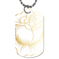 Golden Rose Stakes Dog Tag (two Sides)