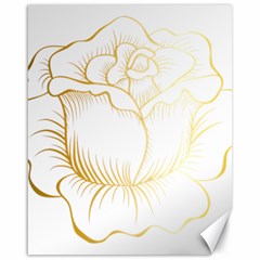 Golden Rose Stakes Canvas 16  X 20 