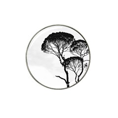 Silhouette Photo Of Trees Hat Clip Ball Marker (4 Pack)