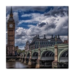 Architecture Big Ben Bridge Buildings Tile Coasters