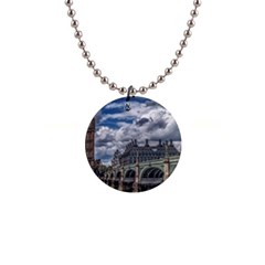 Architecture Big Ben Bridge Buildings 1  Button Necklace by Sudhe