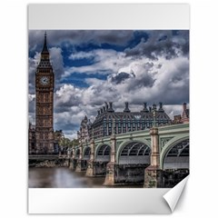 Architecture Big Ben Bridge Buildings Canvas 18  X 24 