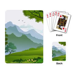 Forest Landscape Photography Illustration Playing Cards Single Design