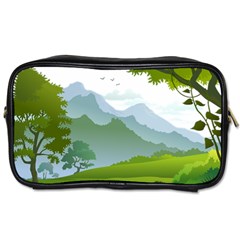 Forest Landscape Photography Illustration Toiletries Bag (two Sides) by Sudhe