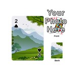 Forest Landscape Photography Illustration Playing Cards 54 (Mini) Front - Spade2