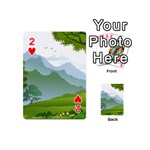 Forest Landscape Photography Illustration Playing Cards 54 (Mini) Front - Heart2