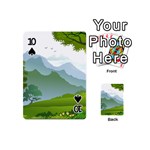 Forest Landscape Photography Illustration Playing Cards 54 (Mini) Front - Spade10