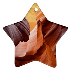 Light Landscape Nature Red Star Ornament (two Sides)