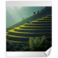 Scenic View Of Rice Paddy Canvas 16  X 20 