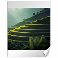 Scenic View Of Rice Paddy Canvas 18  X 24 