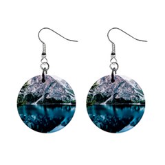 Daylight Forest Glossy Lake Mini Button Earrings