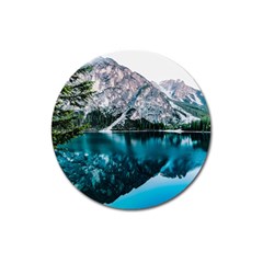 Daylight Forest Glossy Lake Magnet 3  (round)