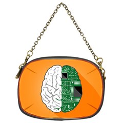 Technology Brain Digital Creative Chain Purse (one Side) by Sudhe