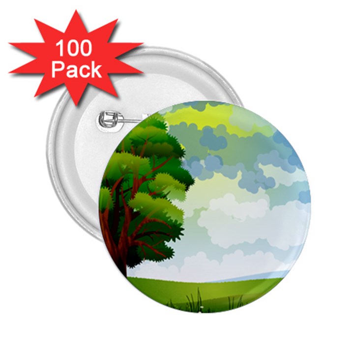 Landscape Nature Natural Sky 2.25  Buttons (100 pack) 