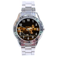 Budapest Buda Castle Building Scape Stainless Steel Analogue Watch by Sudhe