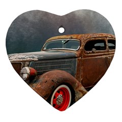 Auto Old Car Automotive Retro Ornament (heart)
