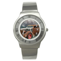 Auto Old Car Automotive Retro Stainless Steel Watch