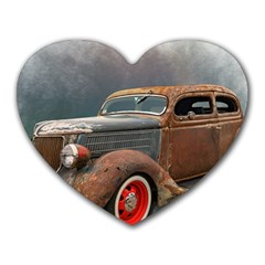 Auto Old Car Automotive Retro Heart Mousepads by Sudhe