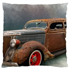 Auto Old Car Automotive Retro Large Cushion Case (two Sides)