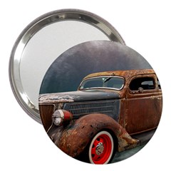 Auto Old Car Automotive Retro 3  Handbag Mirrors by Sudhe