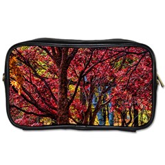 Autumn Colorful Nature Trees Toiletries Bag (one Side) by Sudhe