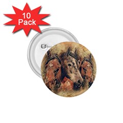 Head Horse Animal Vintage 1 75  Buttons (10 Pack)