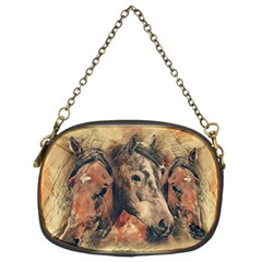 Head Horse Animal Vintage Chain Purse (two Sides) by Sudhe