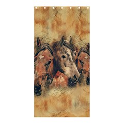 Head Horse Animal Vintage Shower Curtain 36  X 72  (stall)  by Sudhe