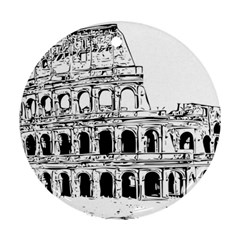 Line Art Architecture Ornament (round)