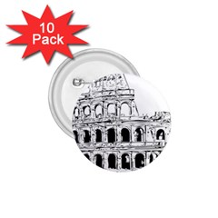 Line Art Architecture 1 75  Buttons (10 Pack)