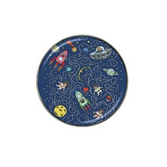 Cat Cosmos Cosmonaut Rocket Hat Clip Ball Marker (10 Pack)