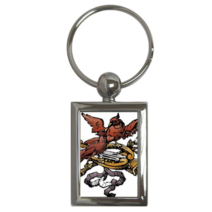 Transparent Background Bird Key Chains (Rectangle) 