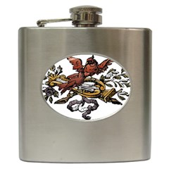 Transparent Background Bird Hip Flask (6 Oz)