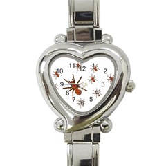 Nature Insect Natural Wildlife Heart Italian Charm Watch